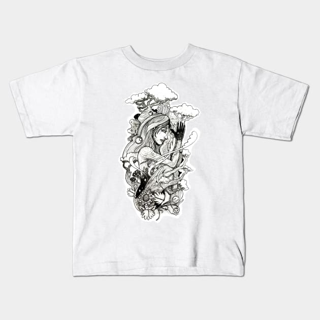Mother Nature Kids T-Shirt by TattooTshirt
